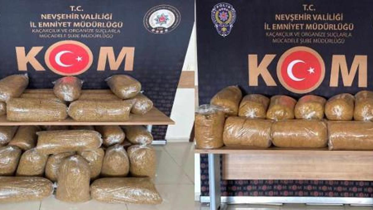 Nevşehir’de son 1 haftada 280 kilo kaçak tütün ele geçirildi