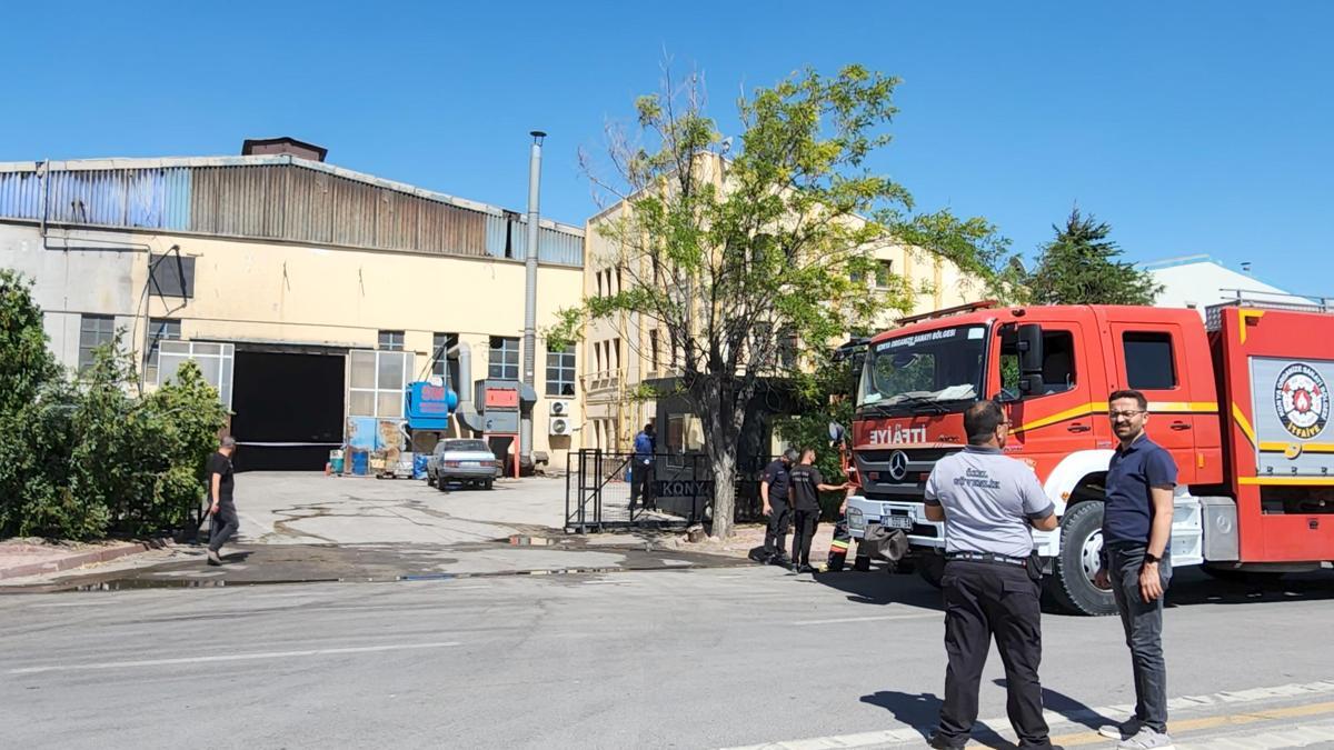 Demir döküm fabrikasında patlama sonrası çıkan yangın söndürüldü