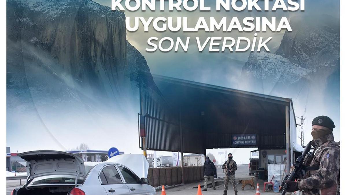 Bakan Çiftçi: 2 bin 763 kontrol ve arama noktası uygulamasına son verdik