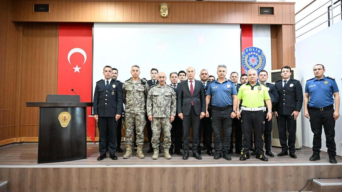 Muğla emniyetinde rütbe terfi töreni