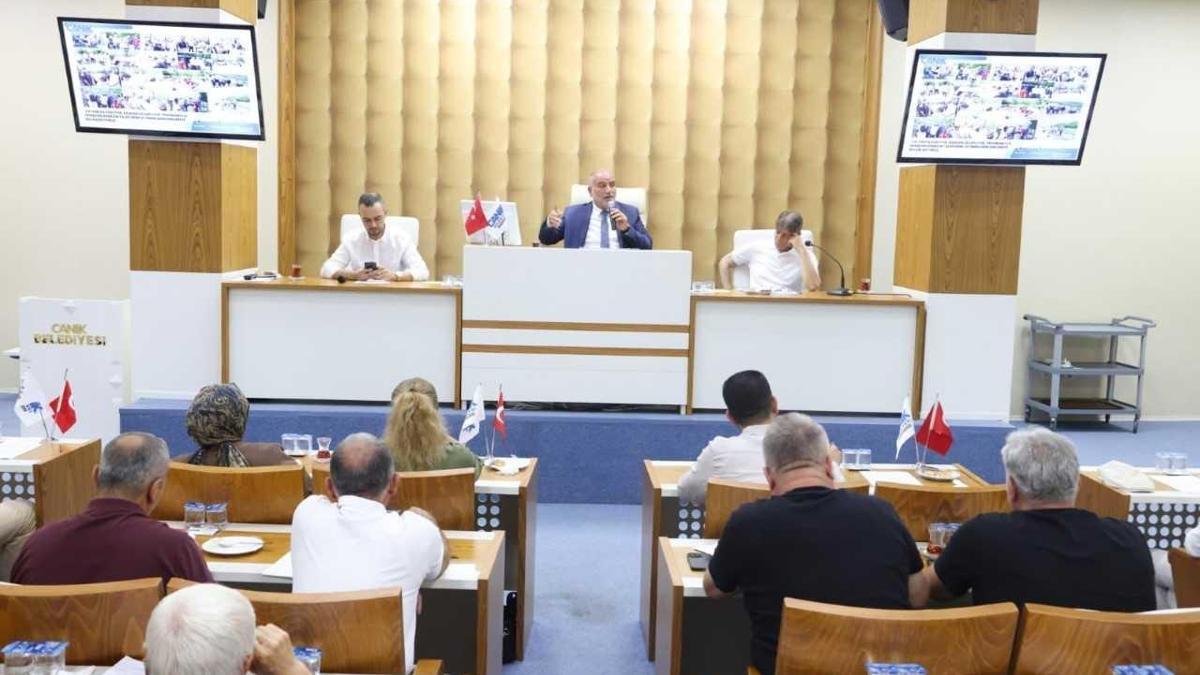 Canik Belediye Meclisi temmuz ayı ilk toplantısı yapıldı