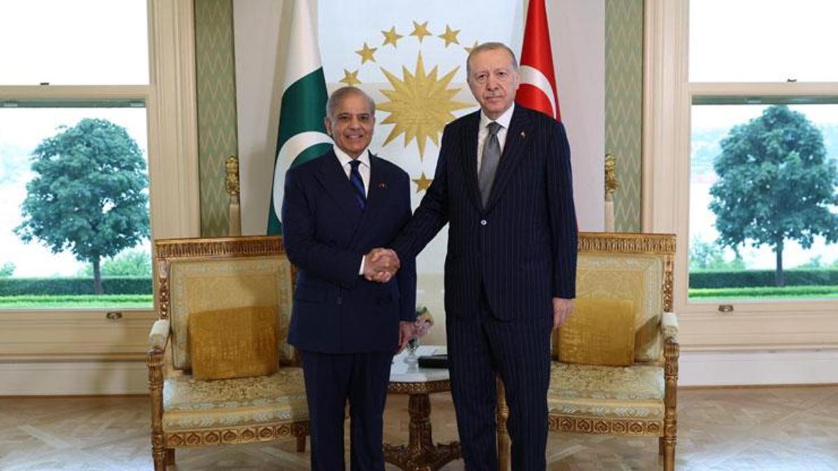 Cumhurbaşkanı Erdoğan ve Pakistan Başbakanı Şerif bir araya geldi.
