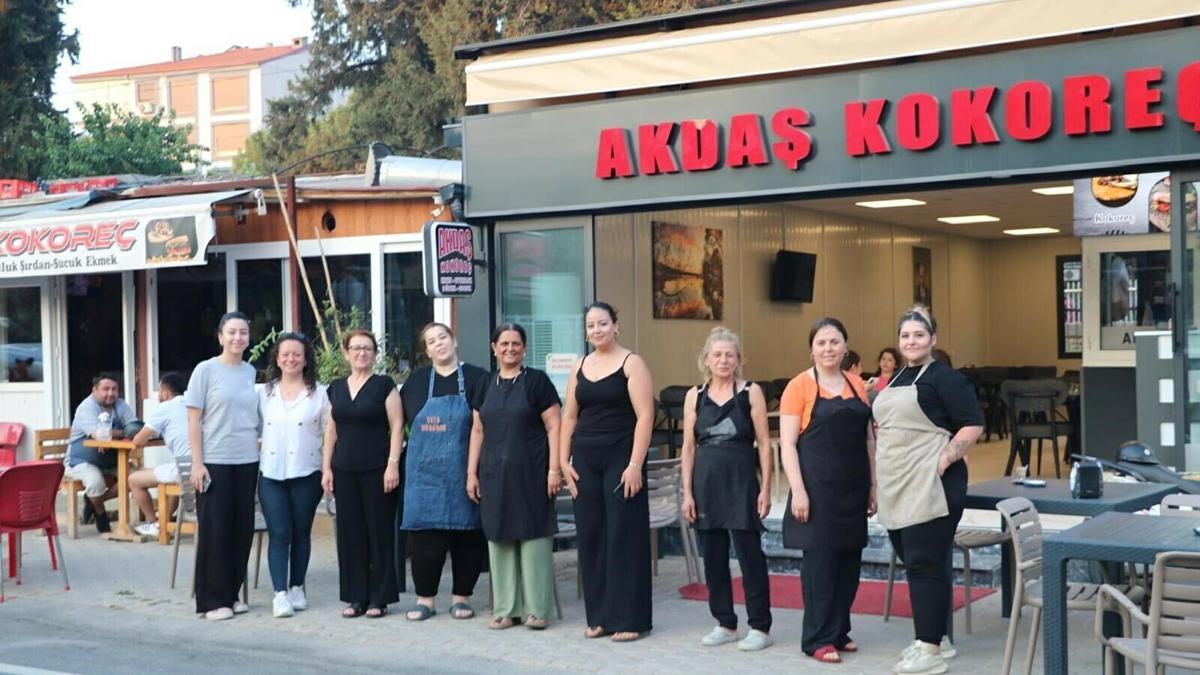 Ödemiş'te sokağın tamamı kadın esnafa emanet
