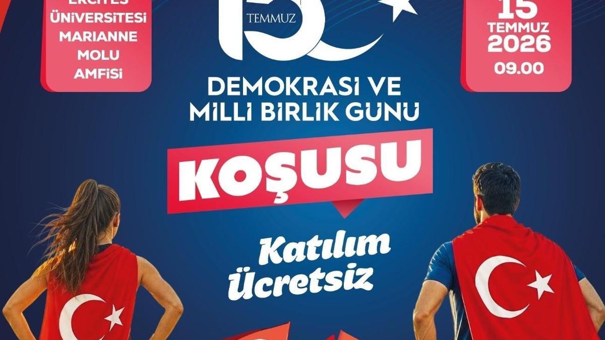 Kayseri’de 15 Temmuz Demokrasi ve Milli Birlik Günü koşusu düzenlenecek