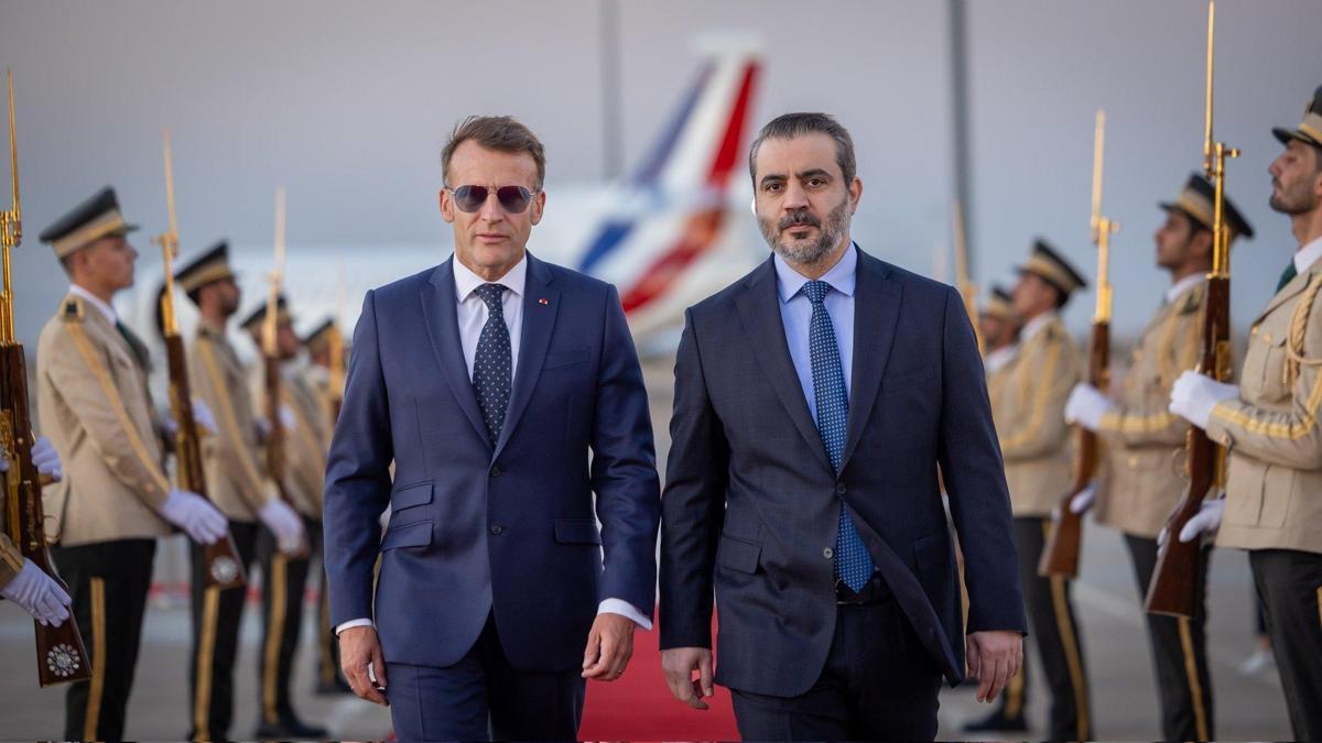 Fransa Cumhurbaşkanı Macron Suriye'de