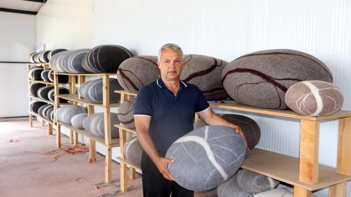 Keçe, ev ve iş yeri dekorasyonunda trend oldu