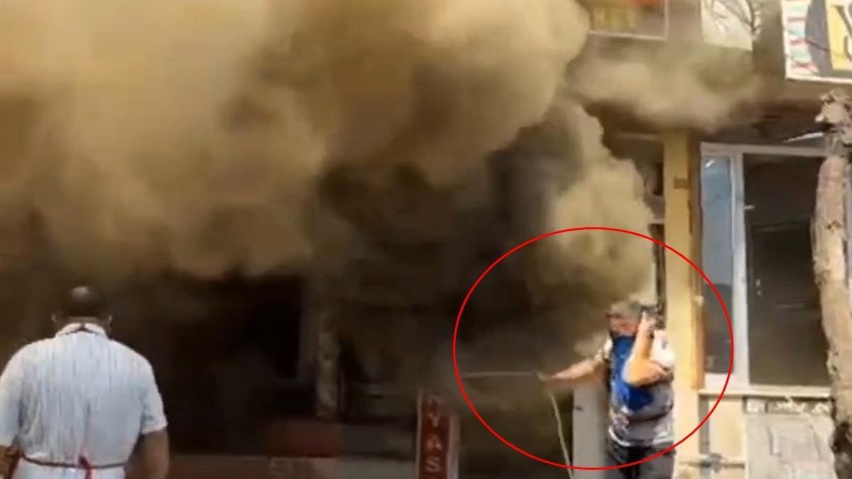 Nusaybin’de yangın çıkan mağaza kullanılamaz hale geldi