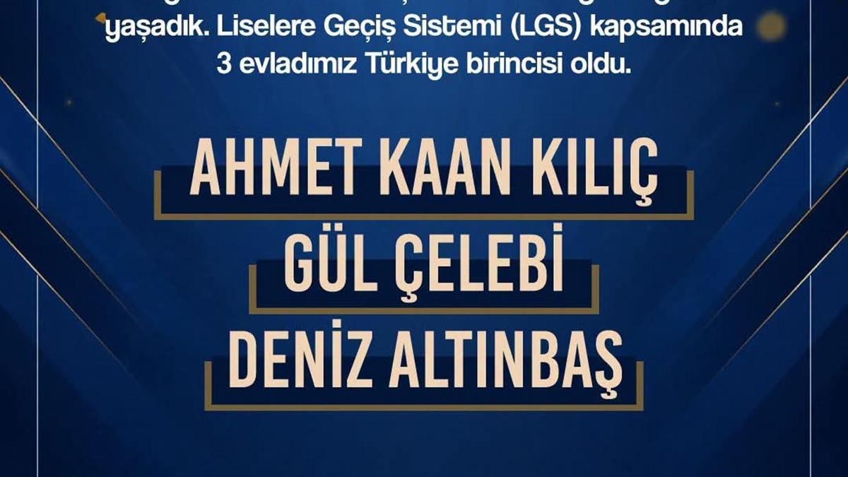 Erzincan'daki 3 birinciyi Vali Aydoğdu açıkladı haber görseli