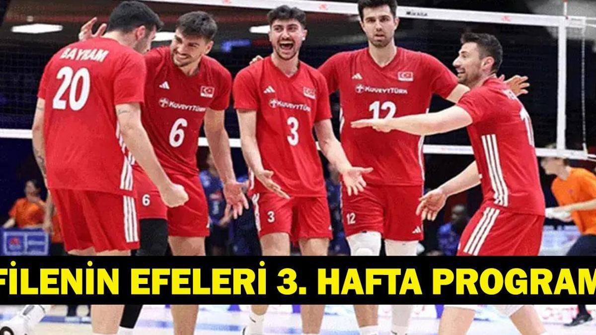 FİLENİN EFELERİ VNL 3. HAFTA PROGRAMI: Filenin Efeleri Voleybol Maçları Ne Zaman, Saat Kaçta, Hangi Kanalda? haber görseli
