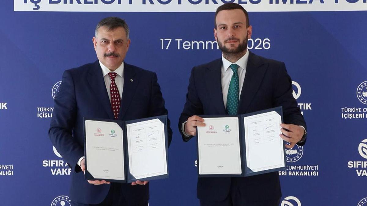 İçişleri Bakanlığı ile Sıfır Atık Vakfı arasında işbirliği haber görseli