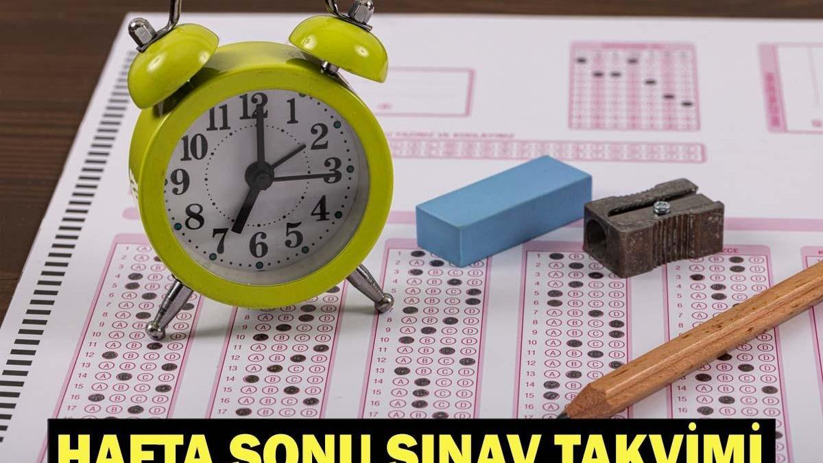 BUGÜN SINAV VAR MI, NE SINAVI VAR? Hafta sonu (18-19 Temmuz) sınav takvimi MEB, ÖSYM