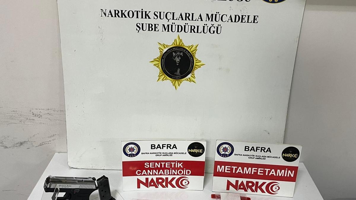 Bafra'da uyuşturucu operasyonu