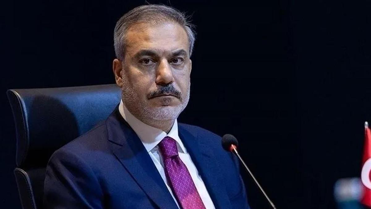 Dışişleri Bakanı Hakan Fidan konuşma yaparken
