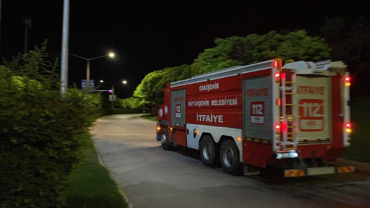 Eskişehir’de TEI yerleşkesinde yangın haber görseli