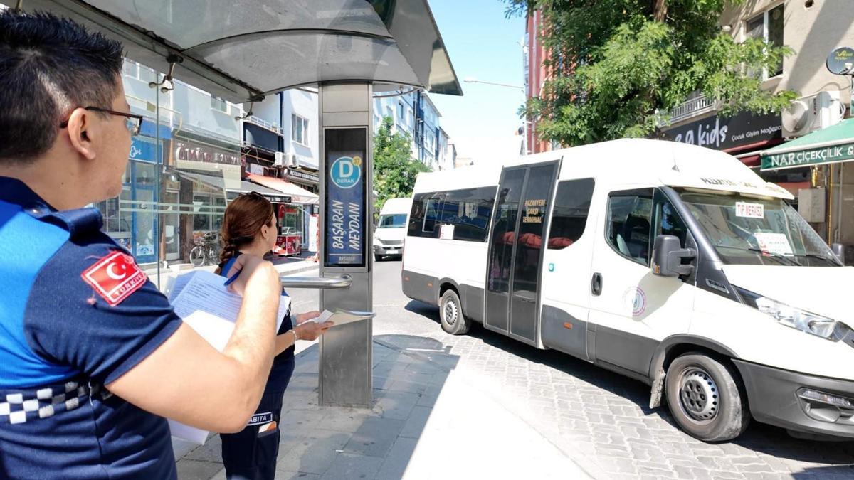 Lüleburgaz'da klima açmayan yolcu minibüsü sürücülerine ceza haber görseli
