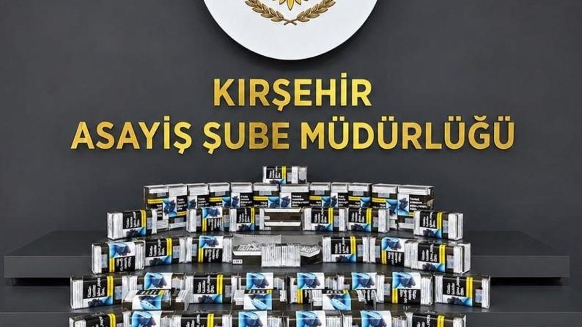 Kırşehir'de 460 paket doldurulmuş makaron ele geçirildi haber görseli