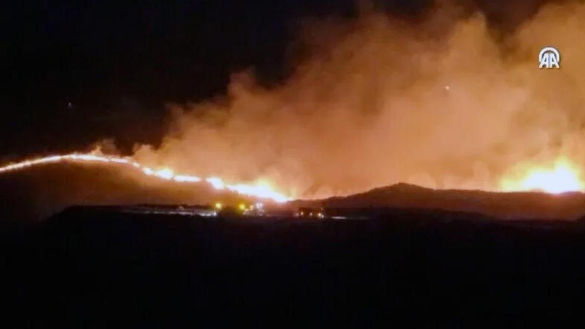 Adıyaman'da korkutan yangın! Alevler ormanlık alana sıçradı