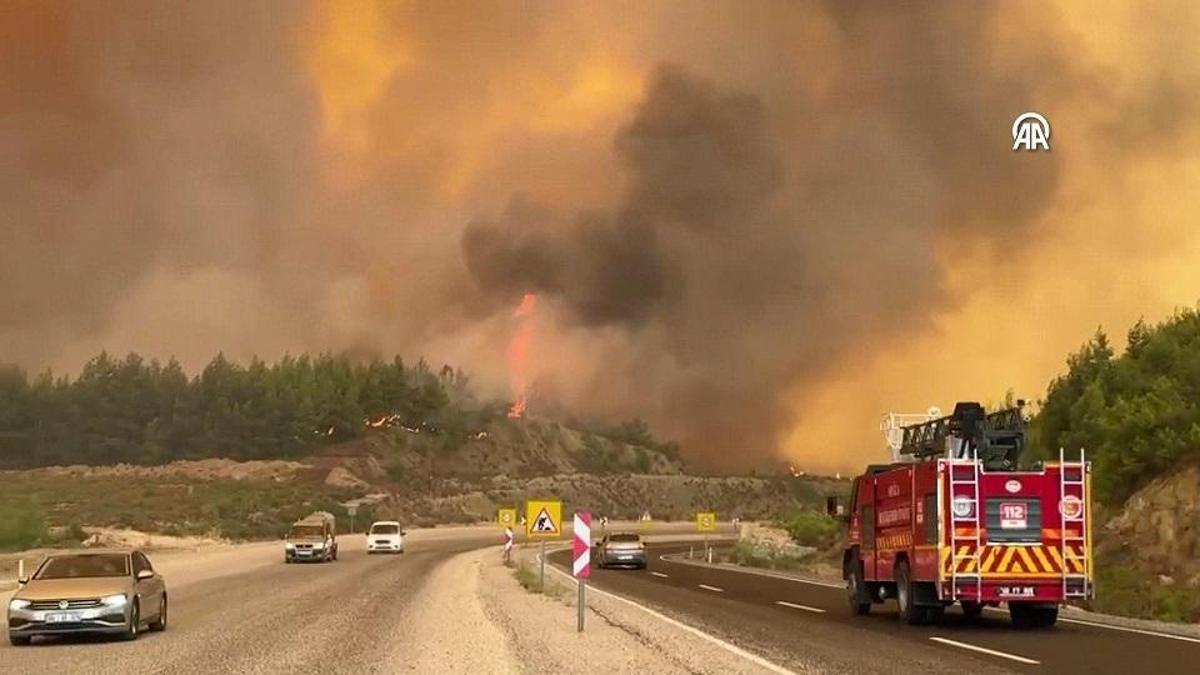 Antalya ve Muğla'da orman yangını