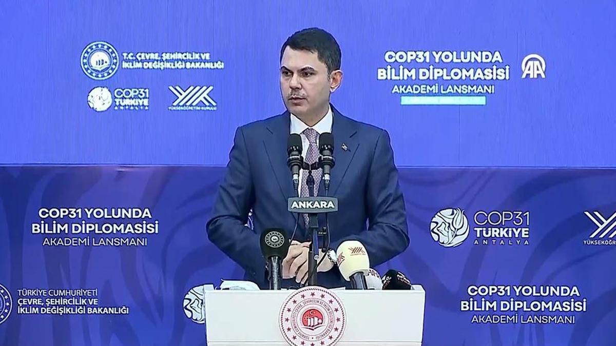 Murat Kurum: "COP31 ülkemiz ve üniversiteler için büyük imkan"