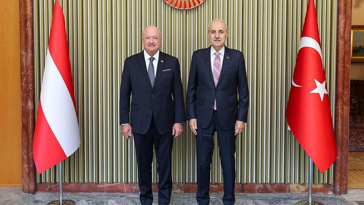 TBMM Başkanı Kurtulmuş, Avusturya Federal Şansölyesi Stocker ile bir araya geldi haber görseli