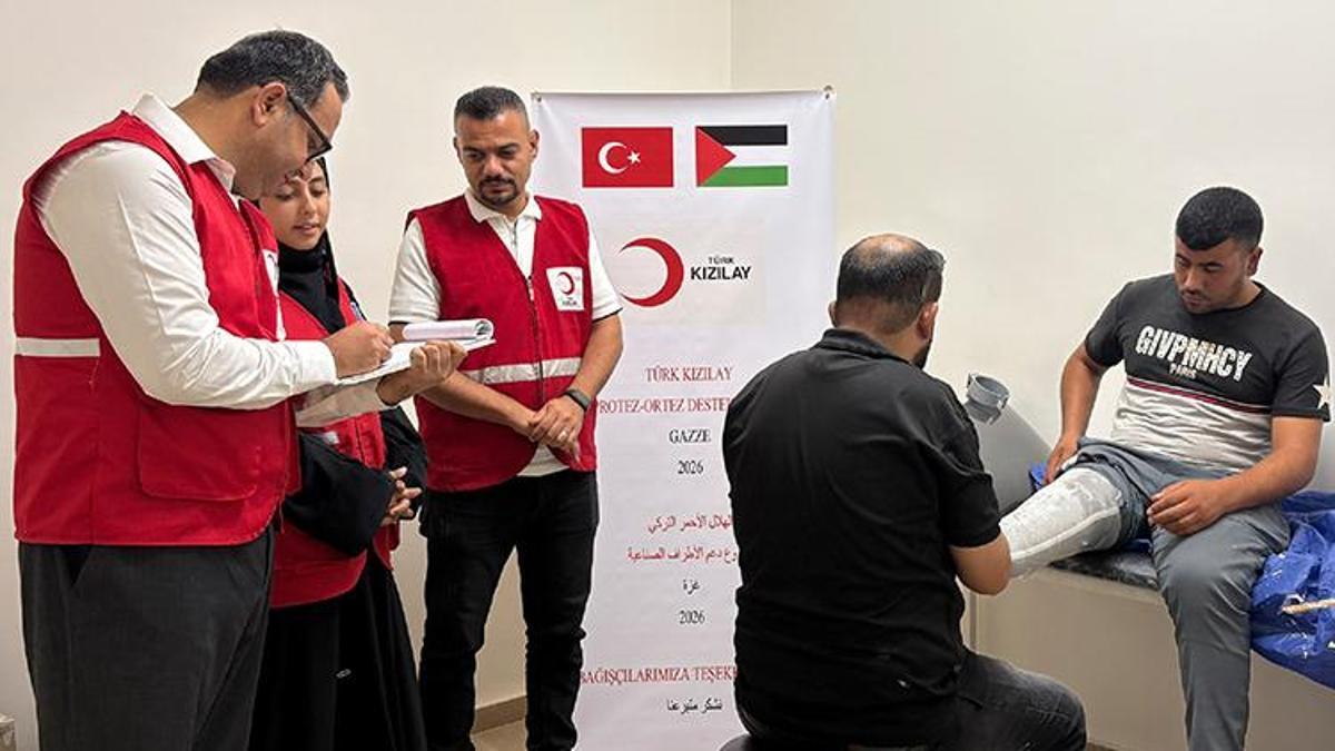Türk Kızılay Gazze’de Protez Destek Projesi başlattı haber görseli