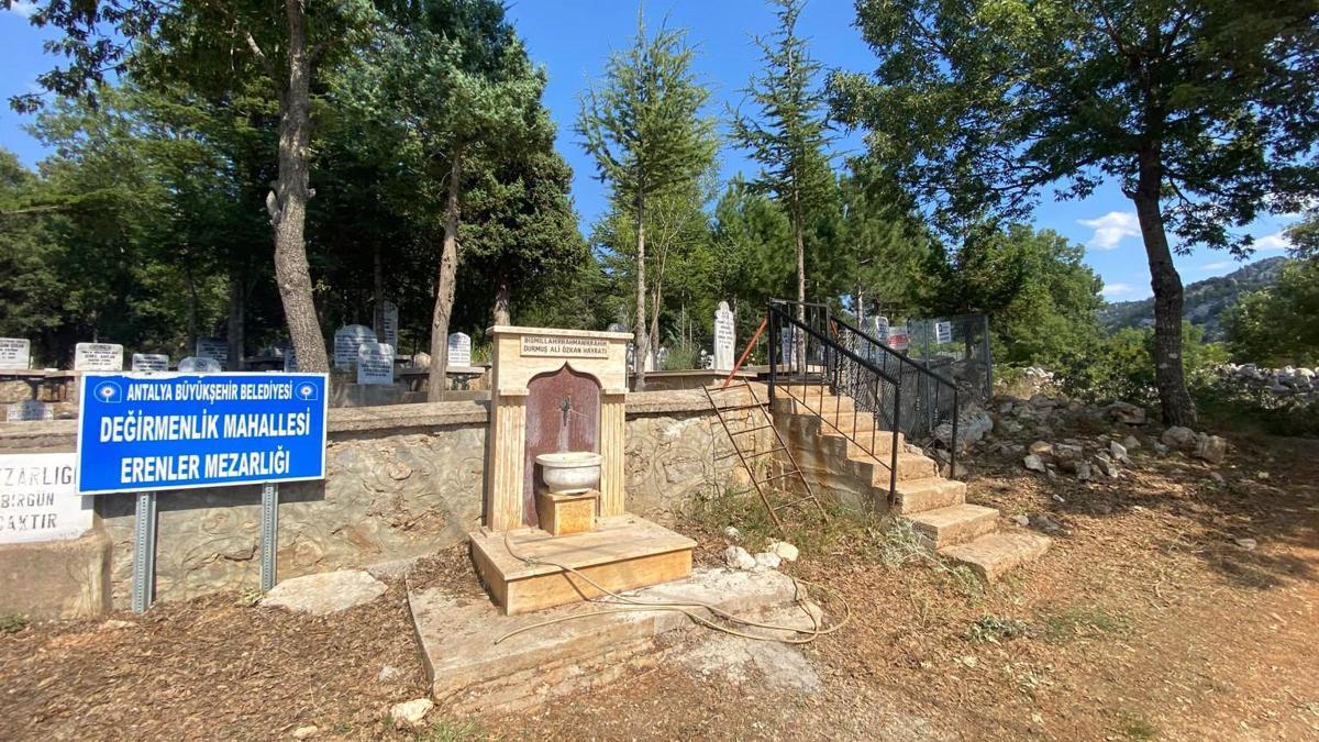 Büyükşehirden Akseki mezarlıklarında kapsamlı çalışma