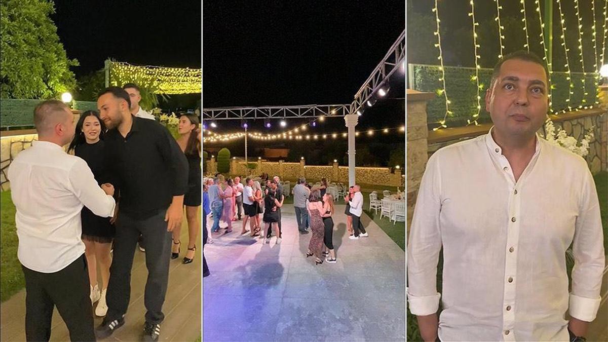 Gelinsiz düğün yaptılar: Damat ve yakınları gece boyunca eğlendi
