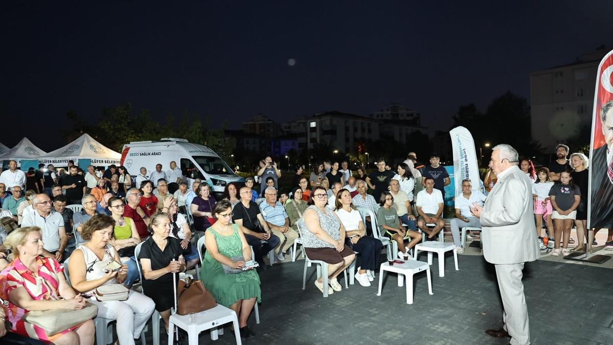 Başkan Şadi Özdemir Yüzüncüyıl Mahallesi sakinleriyle bir araya geldi