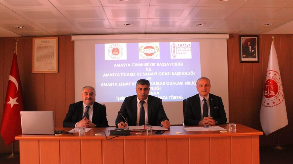 Amasyada yükümlülerin topluma kazandırılması için iş birliği protokolü imzalandı