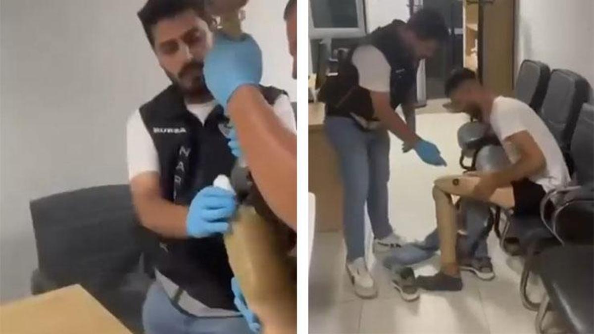 Protez bacağından 830 gram metamfetamin çıktı