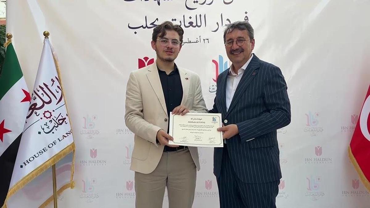 Türk üniversitesinden Suriye'de dil eğitimi