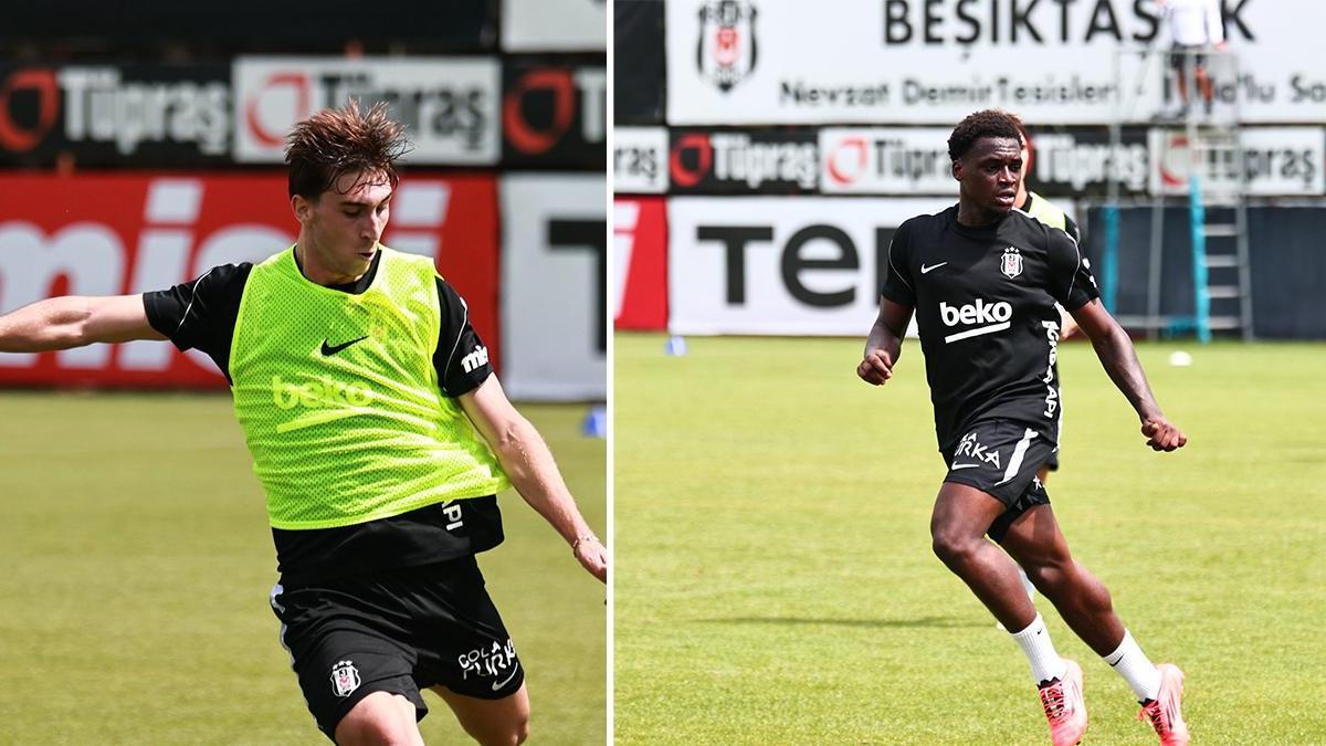 Beşiktaş'ta yeni transferler ilk antrenmanına çıktı