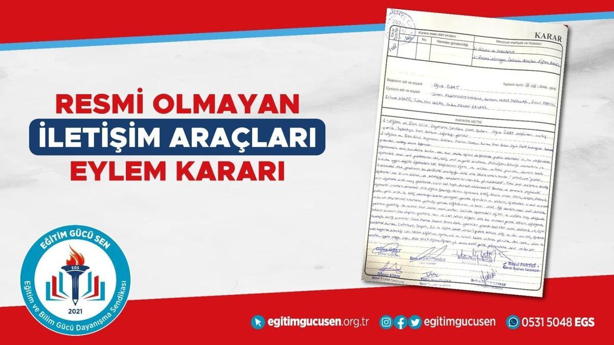 Eğitim Gücü Senden eylem kararı