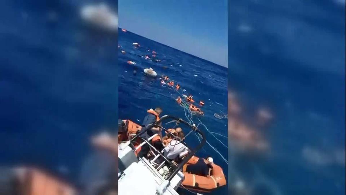 Girne'de batan gemiden yeni görüntü CNN TÜRK'te: Ölüme böyle sürüklendiler!