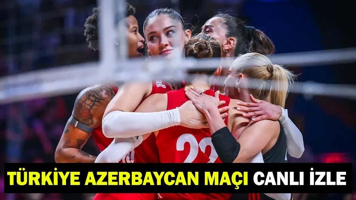 TÜRKİYE - AZERBAYCAN VOLEYBOL MAÇI CANLI İZLE | Filenin Sultanları son 16 maçı TRT 1 şifresiz izleme ekranı