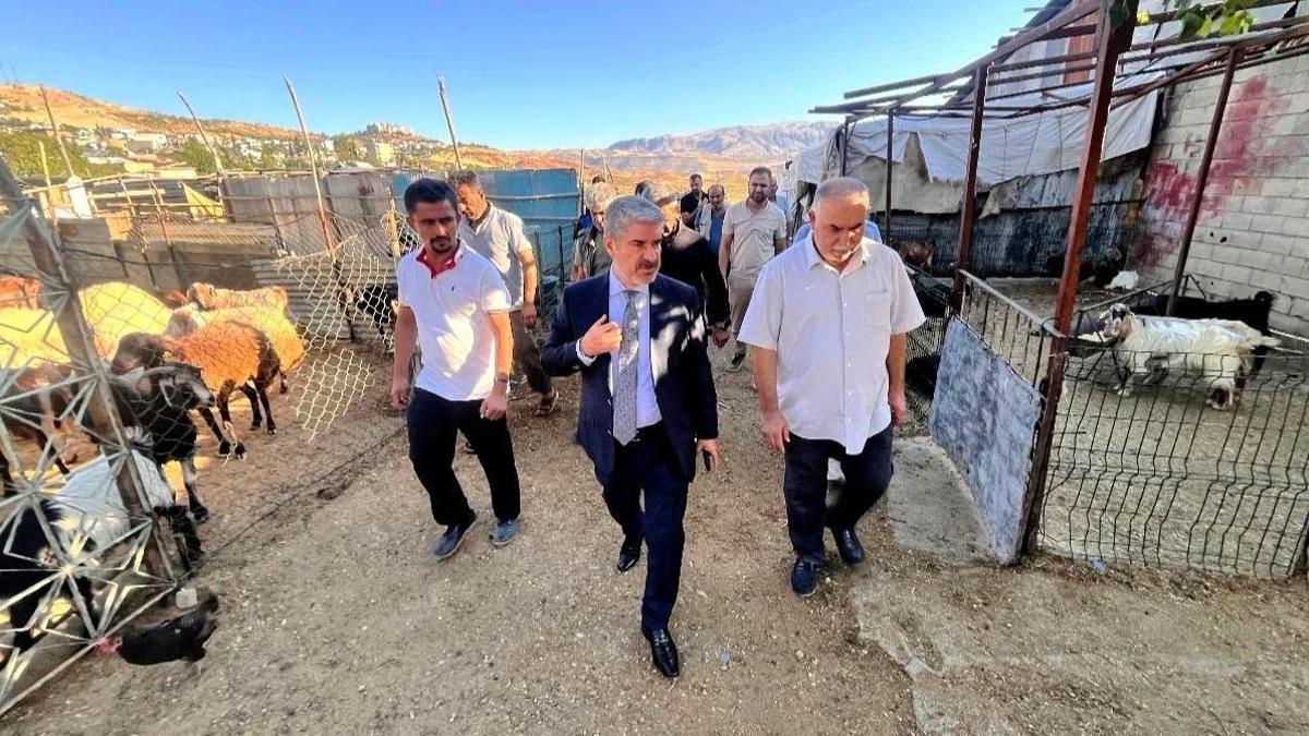 Alkandan hayvan pazarı esnafına ziyaret