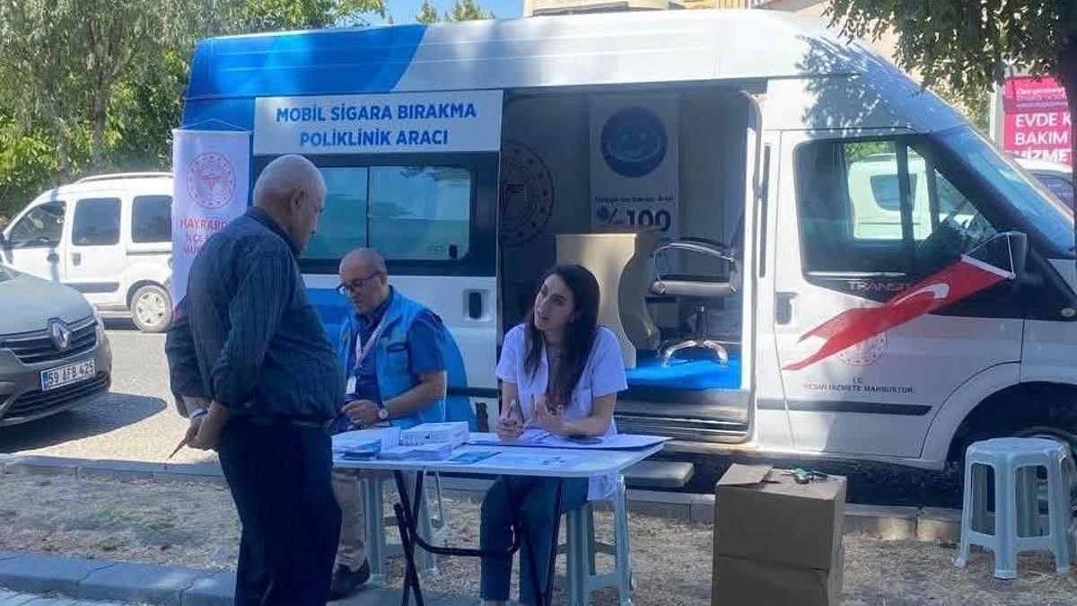 Hayrabolu'da sigarayı bırakmak isteyenlere mobil destek