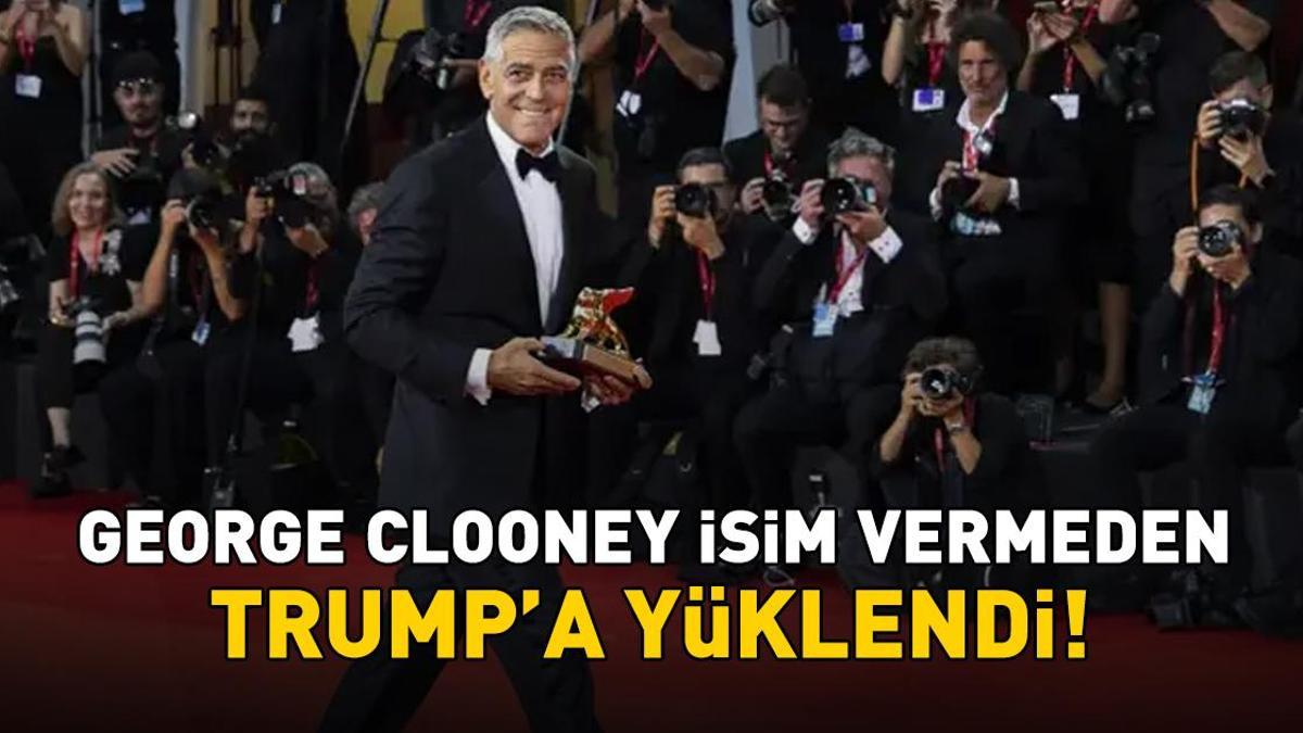 George Clooney'e Yaşam Boyu Başarı Altın Aslan ödülü! İsim vermeden ABD Başkanı Donald Trump'a yüklendi!