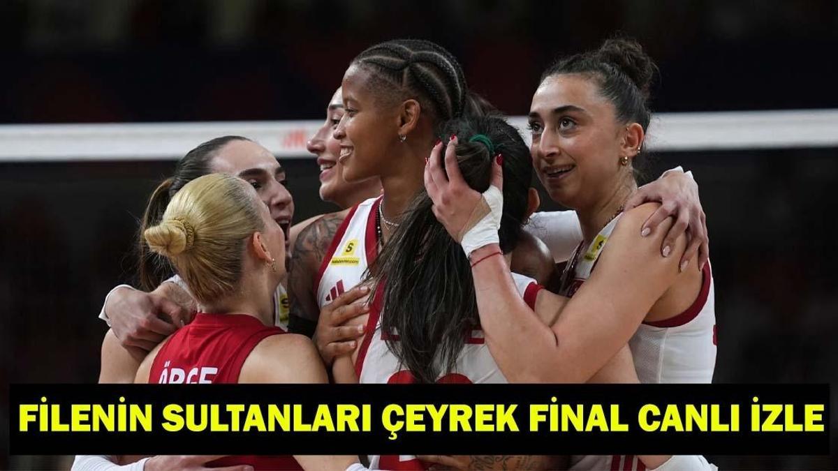 TÜRKİYE – ALMANYA VOLEYBOL MAÇI CANLI İZLE | Filenin Sultanları çeyrek final maçı TRT 1 canlı yayın ekranı