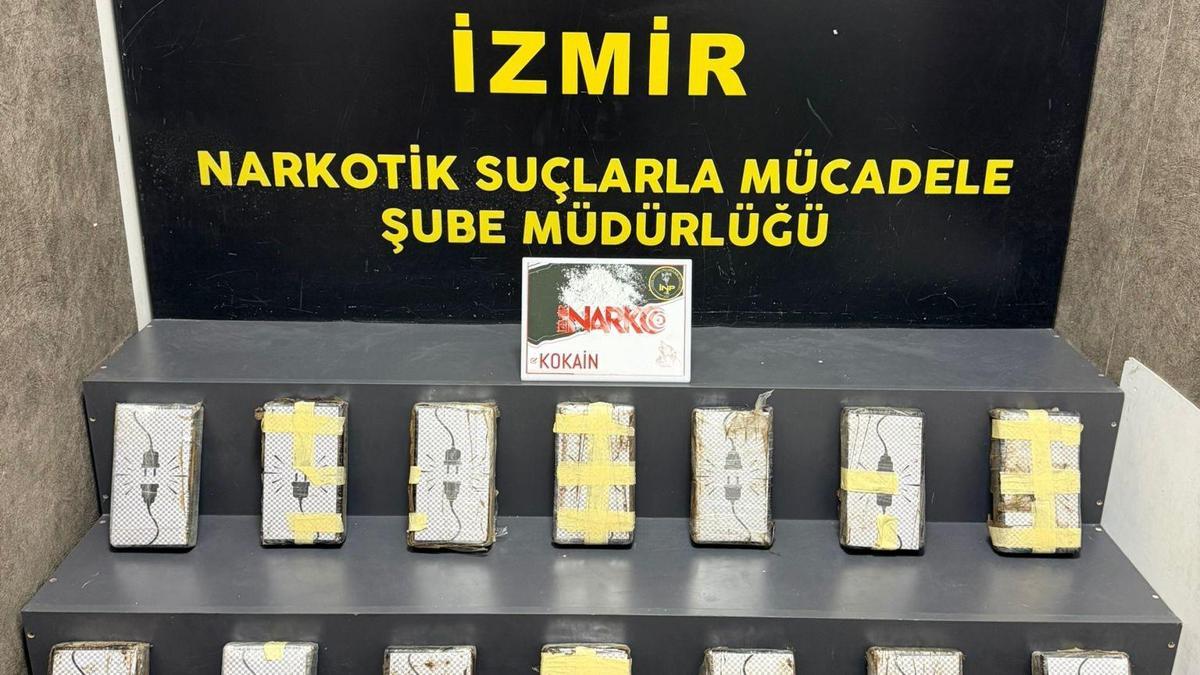 İzmir'de 16 kilo 600 gram sentetik uyuşturucu ele geçirildi