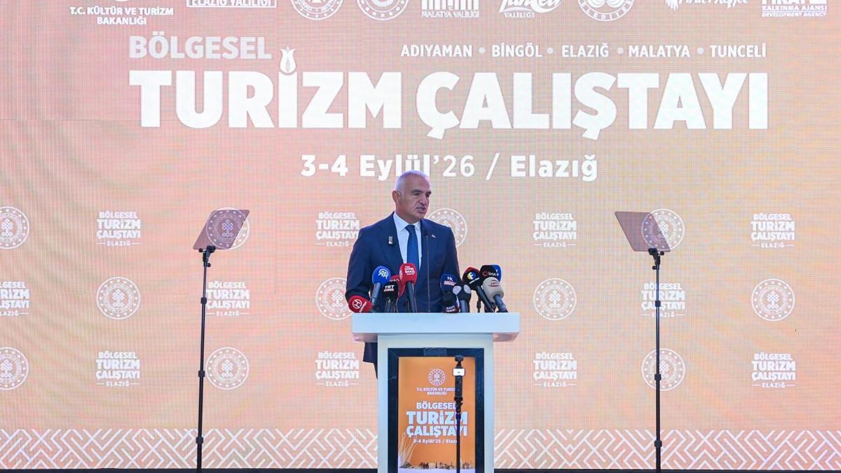 Bakan Ersoy: Elazığı, Adıyamanı, Bingölü, Tunceliyi ve Malatyayı Türkiyenin turizm haritasında çok daha güçlü bir konuma taşımak istiyoruz