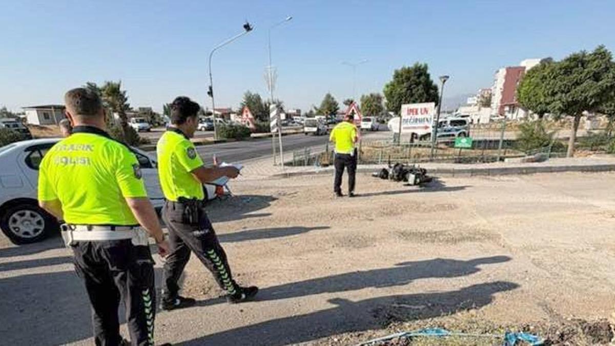 Gaziantepte otomobil ile çarpışan motosiklet sürücüsü yaralandı