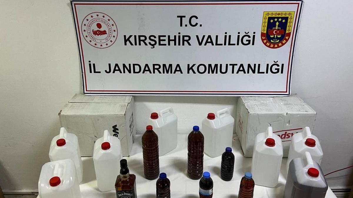 Kırşehir'de etil alkol ve sahte içki ele geçirildi