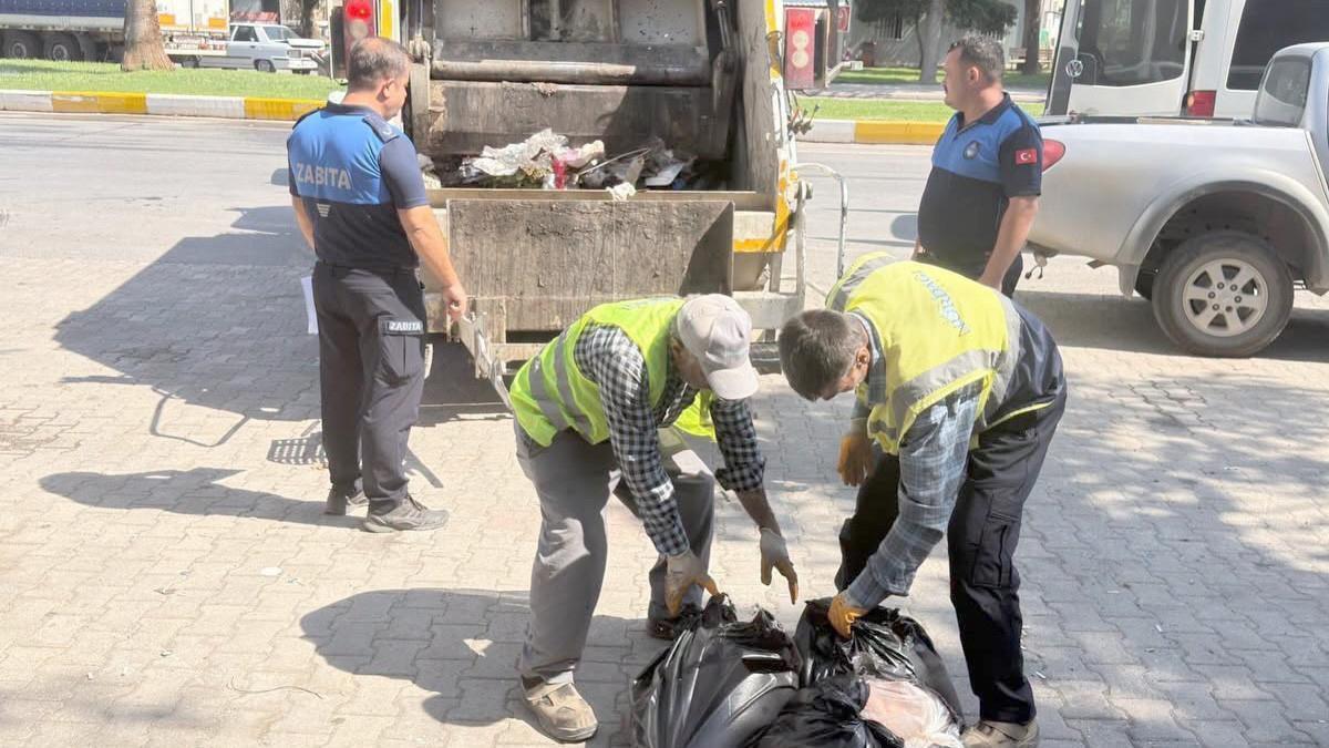 Minibüste ele geçirilen 80 kilo et imha edildi