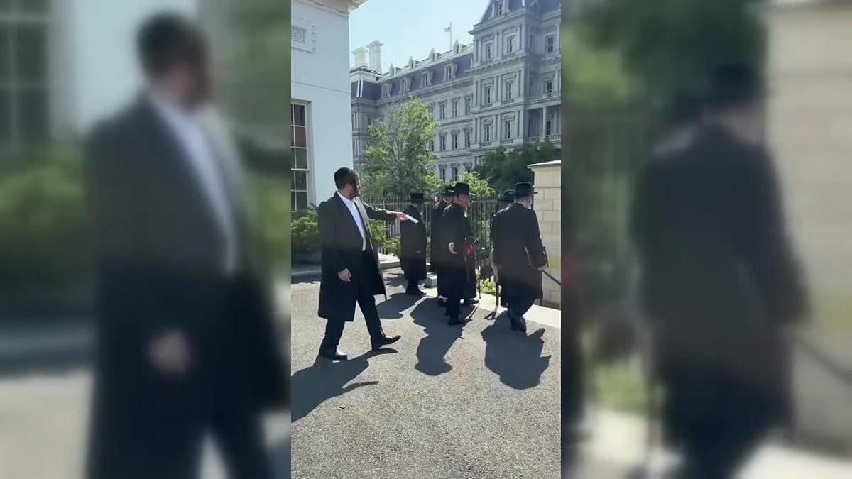 47 yıl sonra bir ilk! Trump, Hasidik Yahudileri Beyaz Saray'da ağırladı