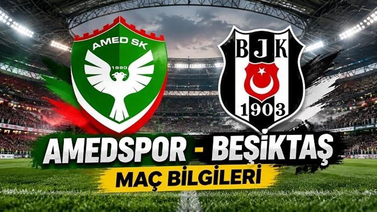 Amedspor -Beşiktaş maçı ne zaman, saat kaçta, hangi kanalda? İşte maç yayın izleme bilgileri: Beşiktaş Amedspor maçı şifreli mi, şifresiz mi? haber görseli