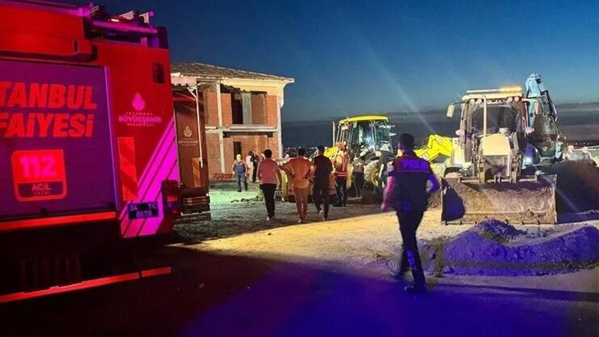 İstanbul'da inşaat alanında göçük: 1 ölü, 1 yaralı! Gözaltılar var