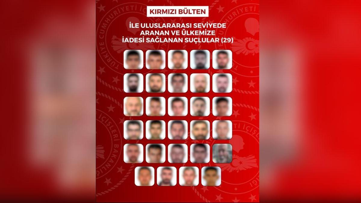 SON DAKİKA! 29'u kırmızı bültenle aranan 76 suçlu Türkiye'ye getirildi