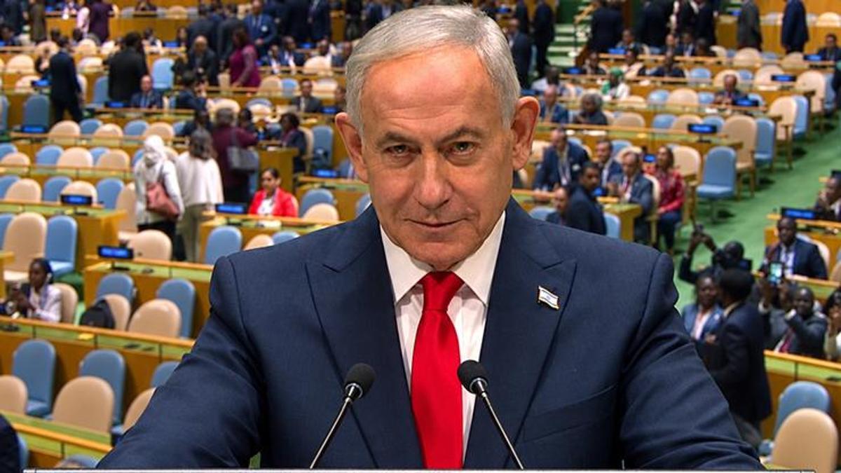 BM'de Netanyahu'ya dev protesto! Boş salona konuştu haber görseli
