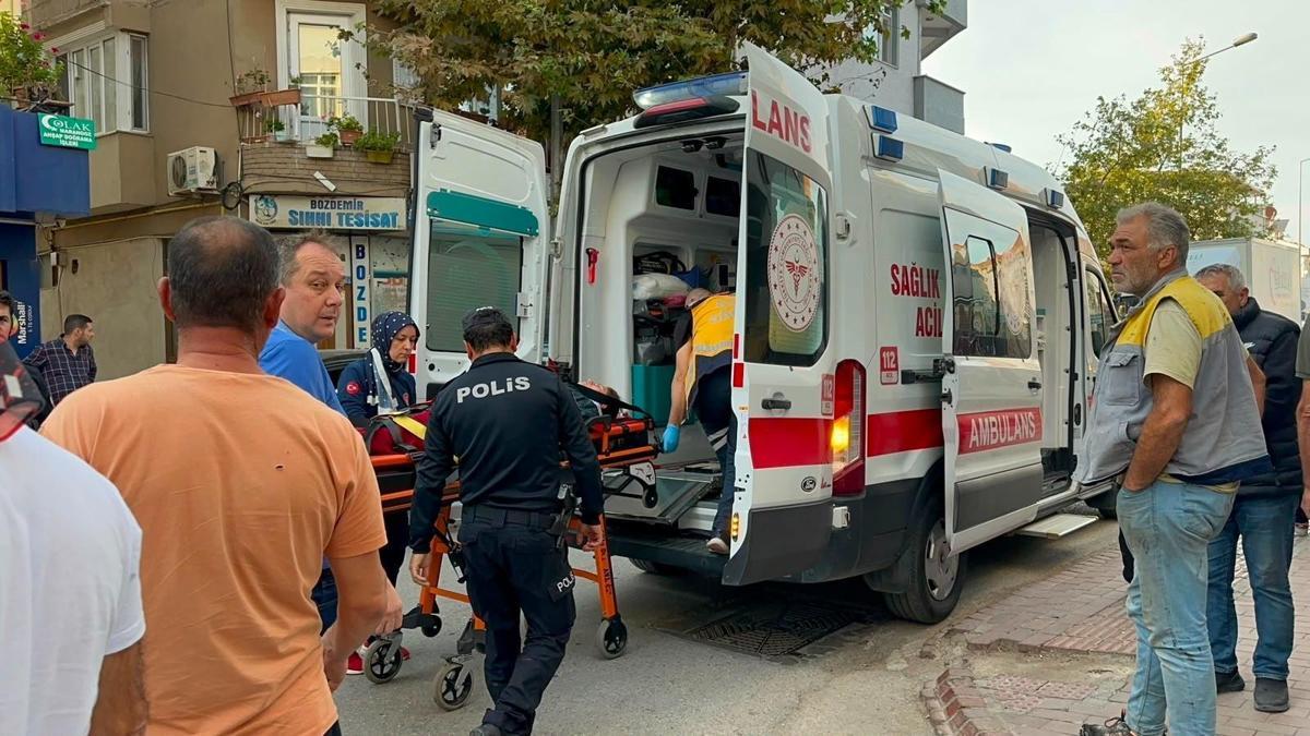 Devrilen motosikletin sürücüsü yaralandı haber görseli